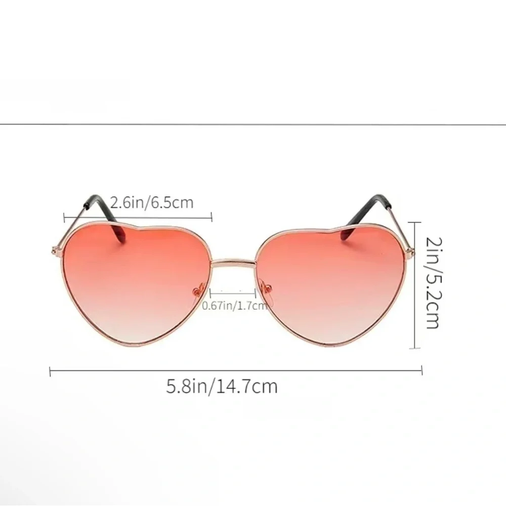 Pink & Blue Heart fashion Sunglasses